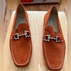 Salvatore Ferragamo Parigi Suede Loafers Size 13D